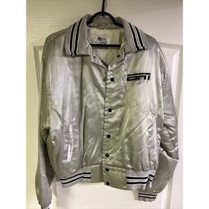 ESPN The Fishin' Hole Vintage Satin Jacket West Wind XL Jerry McKinnis